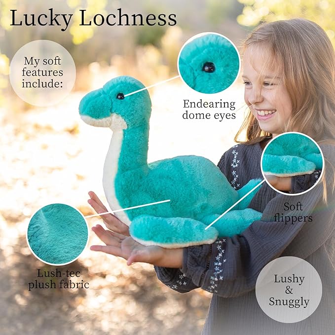 World's Softest Plush Luchy Lochness, Lushee, Large, 16" Stuffed Animal for Baby, Toddler, Kids, Adults - Lochness Plush Toy-Adorable Toy Made from Kid-Friendly, Quality Materials