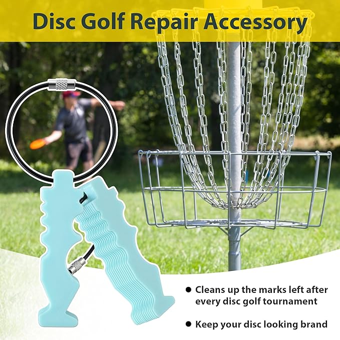 Repair Tool for Disc Golf, Flying Disc Maintenance Accessory for Training and Competition, Scratch Stains Fix Tool, Practical Gift for Golf Players Flying Sport Enthusiasts