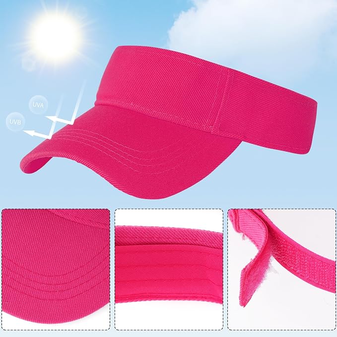 Marrywindix 1 Piece of Sport Wear Athletic Visor Sun Sports Visor Hat Visor Adjustable Cap for Women and Men
