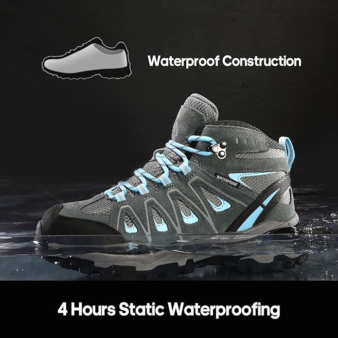 NORTIV 8 Women's Waterproof Hiking Boots Outdoor Trekking Camping Trail Hiking Boot Seeker