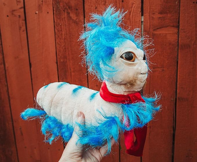 Toy Vault The Worm from Labyrinth Plush (14-Inch), Cute Plushie Stuffed Animal, Licensed Jim Henson Productions