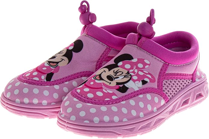 Girls Character Water Shoes Frozen Minnie Mouse Paw Patrol Moana Sesame Street & Little Mermaid Slip-On Aqua Socks Quick Dry Beach Pool Shoes Sizes: 3-4 Infant 5-10 Toddler 11-12 Little Kid