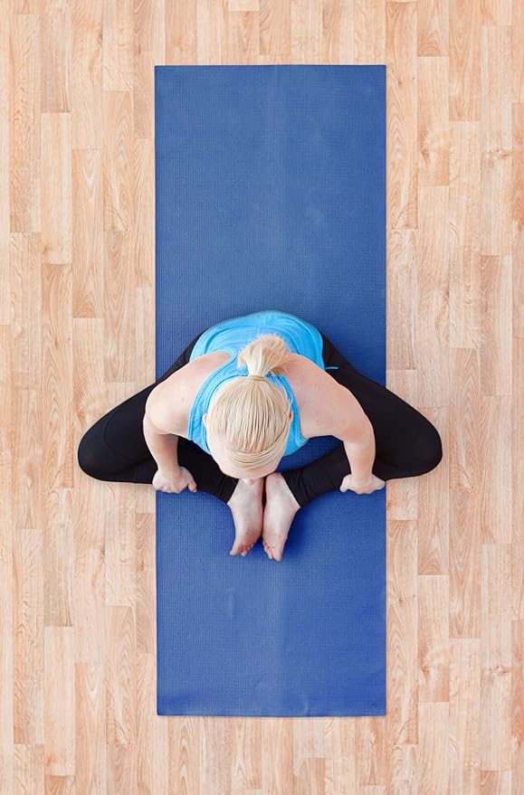 YogaAccessories 1/4" Thick High Density Deluxe Non Slip Exercise Pilates & Yoga Mat