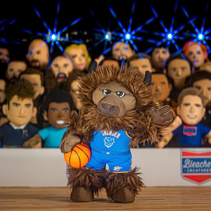Bleacher Creatures Oklahoma City Thunder Rumble 10" Plush Figure- A Mascot for Play or Display