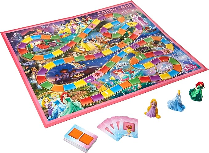 Hasbro Gaming Candy Land Disney Princess Edition Board Game, Preschool Games for 2 to 3 Players, Easter Gifts for Boys and Girls, Family Games for Kids Ages 3 and Up (Amazon Exclusive)
