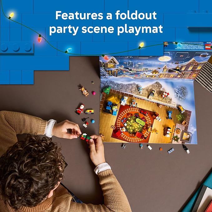 LEGO City Advent Calendar 2025 Kids Toy - Holiday Countdown Playset W/Santa & Mrs. Claus Minifigures for Boys & Girls, Ages 5+ - 24 Buildable Surprises - Gift Idea for Christmas - 60475