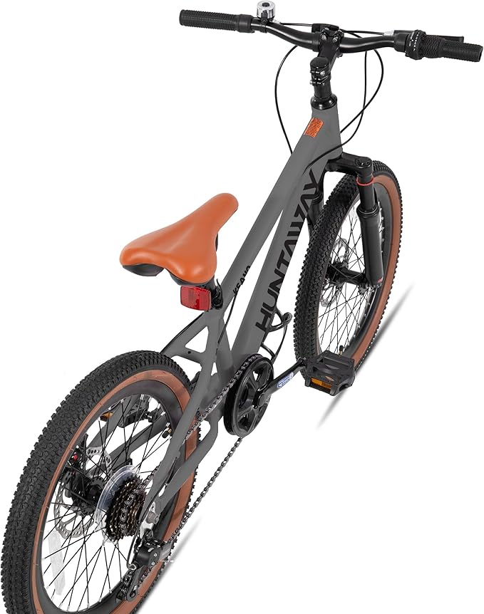 KEANO Huntaway 20 24 Inch Kids Bike for Boys & Girls Ages 7-12 Years Hardtail Mountain Bike for Kids with Aluminum Frame and 7-Speed Drivetrain Children Bicycle