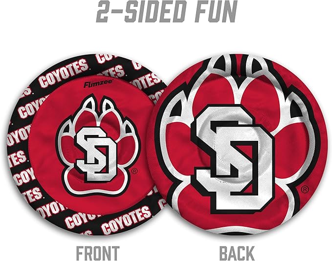 YouTheFan NCAA South Dakota Coyotes Flimzee Bean-Bag Flying Disc