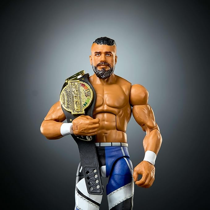 Mattel WWE Elite Action Figure & Accessories, Series #122 Set, 6-inch Collectible Andrade with 25 Articulation Points & Swappable Hands
