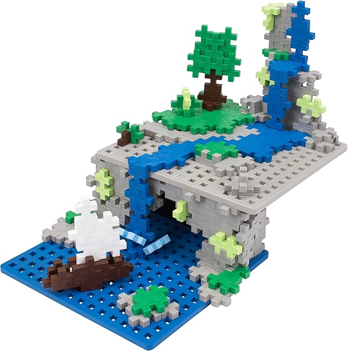 PLUS PLUS – Blue Baseplate, 12 Pack – Base Accessory for Building and displaying Creations, 4.5 X 4.5 inches, Construction Building STEM | STEAM Toy for Kids