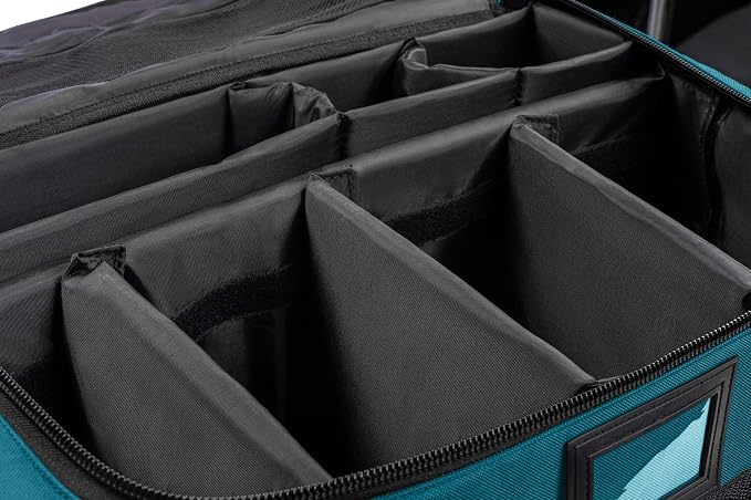 Scherber Fully Stocked First Responder Ultimate Professional EMT/EMS Trauma Kit | HSA/FSA Approved | w/10+ Compartments, Zippered Pockets, Dividers, Oxygen Access & 260+ First Aid Supplies (Blue)