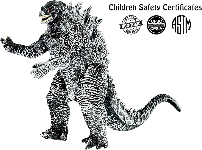 TwCare Godzilla vs. Kong Toy Action Figure: King of The Monsters, Movie Series Movable Joints Soft Vinyl, Travel Bag