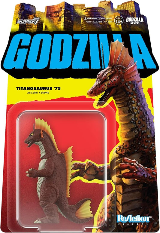 Super7 Toho Titanosaurus '75 Reaction Figure - 3.75" Toho Godzilla Action Figure Classic Monster Movie Collectibles and Retro Toys
