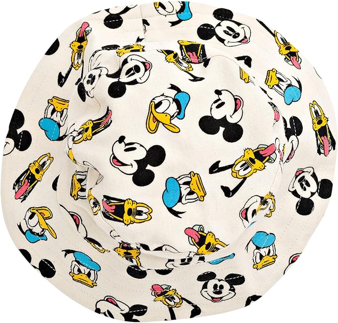 Disney Baby Romper and Reversible Bucket Sun Hat Outfit Set Newborn to Infant Sizes (Newborn - 24 Months)