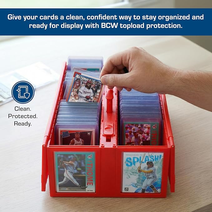 BCW 3x4 Topload Card Holder - Standard - 100ct | Rigid PVC Trading Card Protection for Baseball Cards, Football Cards, and Trading Cards Like Pokémon and MTG | Holds Cards Up to 20pts