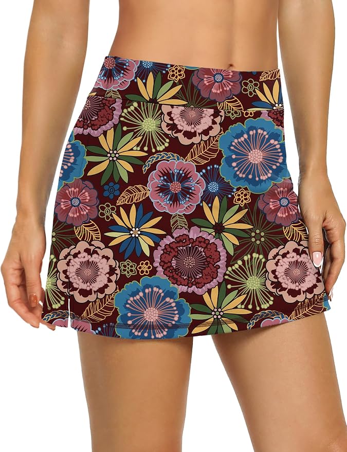 LouKeith Tennis Skirts for Women Golf Athletic Activewear Skorts Mini Summer Workout Running Shorts with Pockets