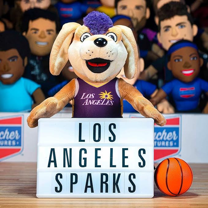 Bleacher Creatures Los Angeles Sparks Sparky 10" Mascot Plush Figure - A Mascot for Play or Display