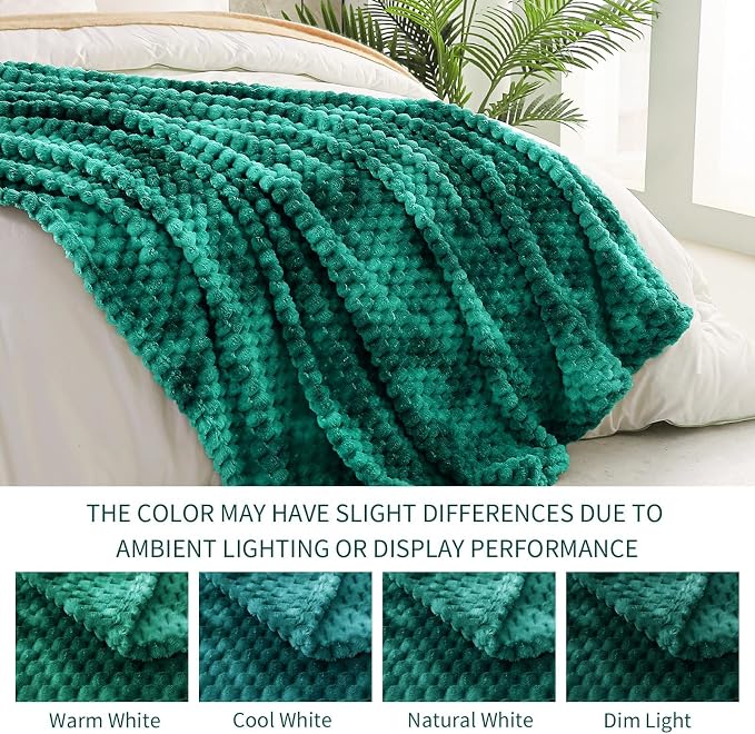 Exclusivo Mezcla 3D Fleece Twin Size Blanket for Bed, Tie-dye Teal | Extra Soft Fuzzy Plush Lightweight Bed Blankets, Cozy Fluffy Decorative Blankets for All Seasons, 90x66 Inches