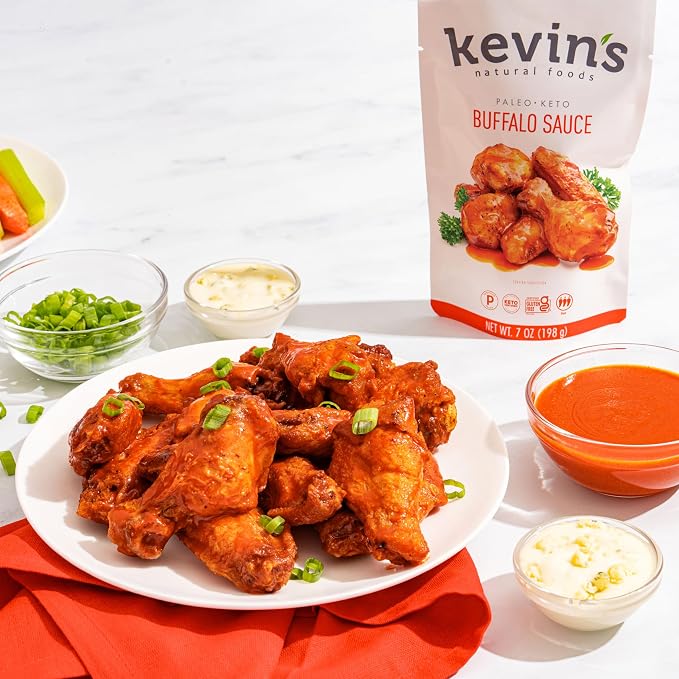 Kevin's Natural Foods Buffalo Simmer Sauce, 3 Pack | Limited Edition Keto and Paleo Sauce, Gluten-Free, No Preservatives, Non-GMO