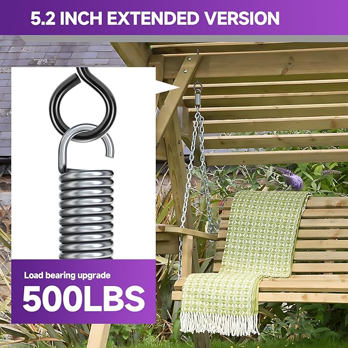 5.2 inch Eye Bolts - 10 Pcs Eyes Hooks Screw Heavy Duty 500 lbs Breaking Strength Black Rust-Resistant, Self Tapping Eyelet Screw for Wood Securing, Hammock Stand, Indoor & Outdoor Use