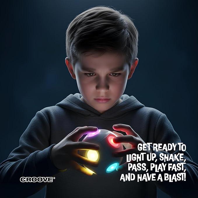 Handheld Light-Up Brain & Memory Action Ball - 6 Fun Fast-Paced Games for Kids - Rechargeable - Boys Toys Age 8-10 - Coolest Electronic Memory Game for Ages 7 8 9 10 11 12 13