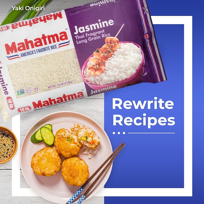 Mahatma Jasmine Rice, Fragrant Thai Rice, 10-Pound Bag