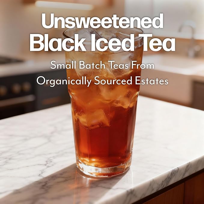 Maud's Iced Black Tea Pods, 24 ct, Single Serve Pods – 100% Gourmet Blended Tea Leaves, Compatible with Keurig K Cups Maker
