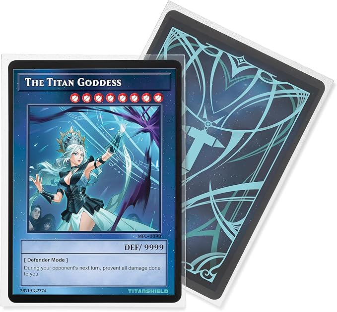 TitanShield (150 Sleeve/Clear) Small Japanese Sized Trading Card Sleeves Deck Protector for Yu-Gi-Oh, Cardfight!! Vanguard & Photocards