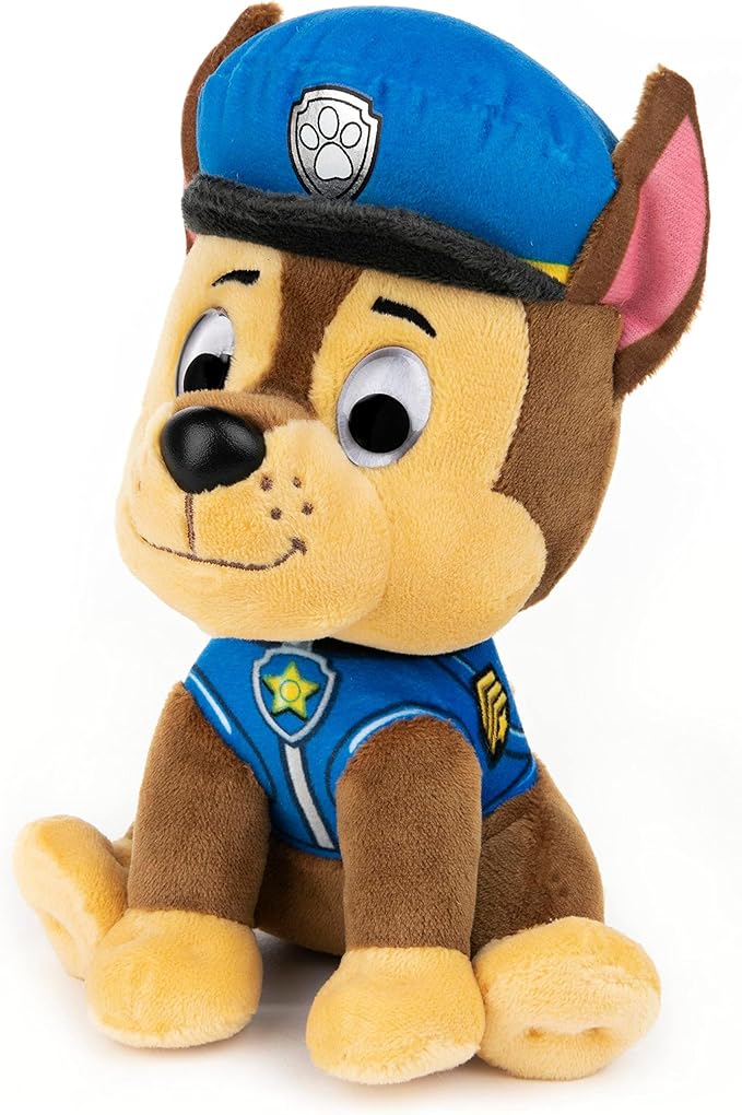 Paw Patrol Official GUND Soft Dog Themed Cuddly Plush Toy Chase 6-Inch Soft Play Toy for Boys and Girls Aged 12 Months and Above