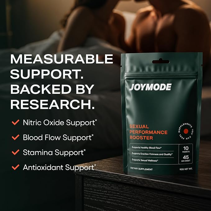 JOYMODE Sexual Performance Booster for Men – Fast-Acting Erection & Libido Support with L-Arginine, L-Citrulline & Ginseng – Premium On-Demand Male Enhancing Supplement Powder