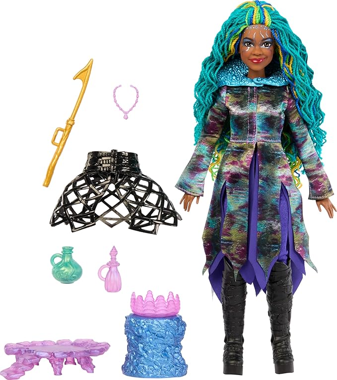 Mattel Disney Descendants: The Rise of Red Playset with Fashion Doll & Accessories, Uliana’s Sea Witch Lair