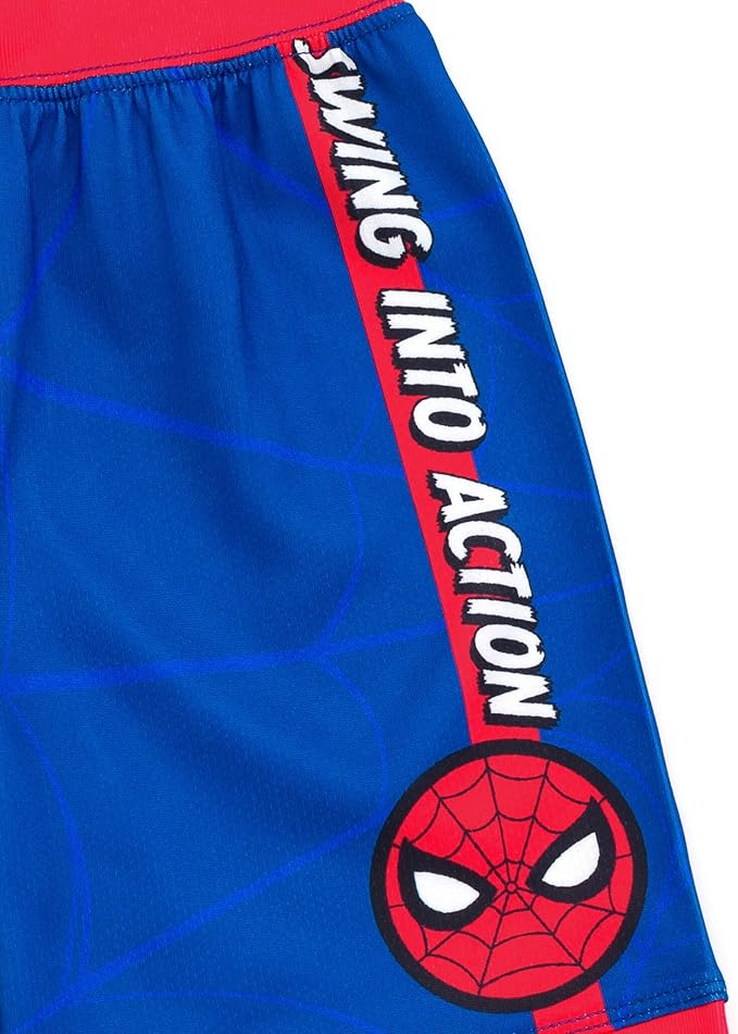Marvel Spider-Man Miles Morales Hulk Mesh Jersey Tank Top Shirt and Basketball Shorts Toddler to Big Kid Sizes (2T - 18-20)