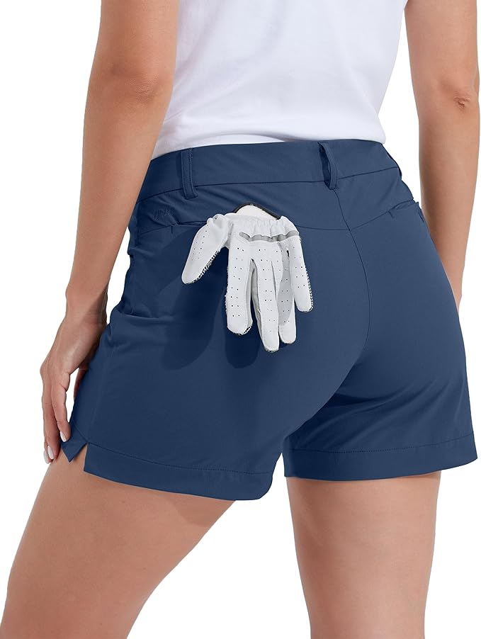 Willit Women's 4.5" Golf Shorts Quick Dry Outdoor Causal Shorts with Pockets Water Resistant