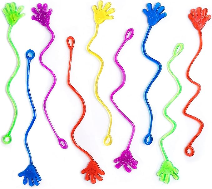 350 Pcs Bulk Sticky Hands for Kids - Mini Slappy Slap Little Small Hands Sticky Toy - Boys & Girls Goodie Bags Stuffers Party Favors for Birthday, Halloween, Treasure Box, Carnival Prizes Rewards