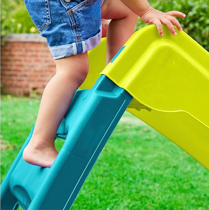 Fun N Fold Slide for Kids – Indoor or Outdoor Playset with Wide Steps and Smooth Sliding Surface for Safe Active Play – Lightweight Portable Activity Toy for Boys and Girls, Ages 18 Months+