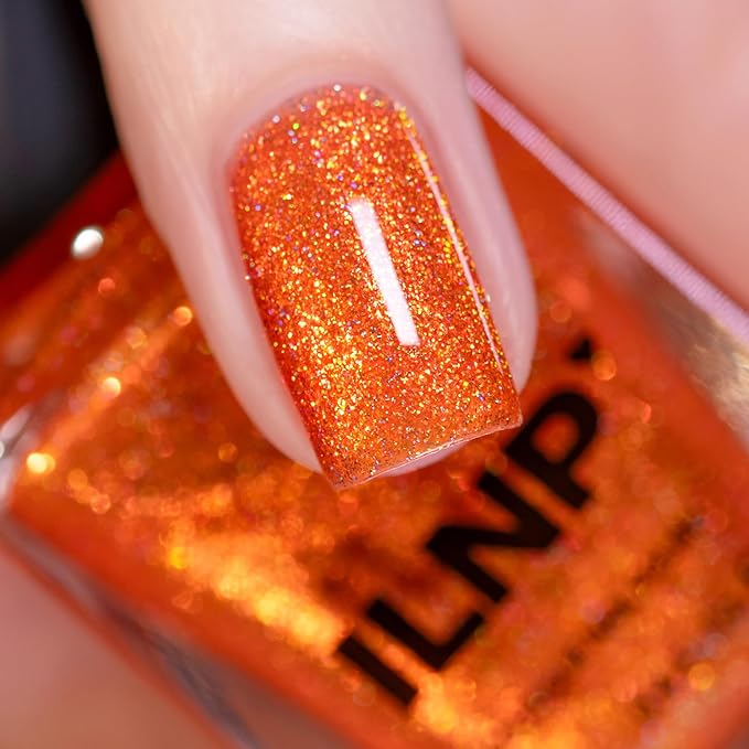 ILNP Brightside - Fiery Orange Shimmer Nail Polish