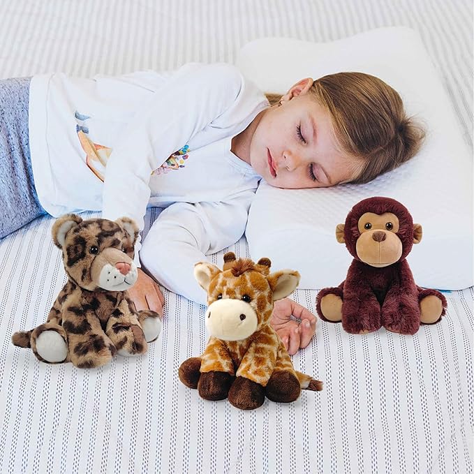 Monkey Stuffed Animal Toy, Soft Huggable Monkey Plush Toys for Kids, Cute Animal Gift for Boys Girls and Toy for 1-3 Toddlers -8.5 Inch