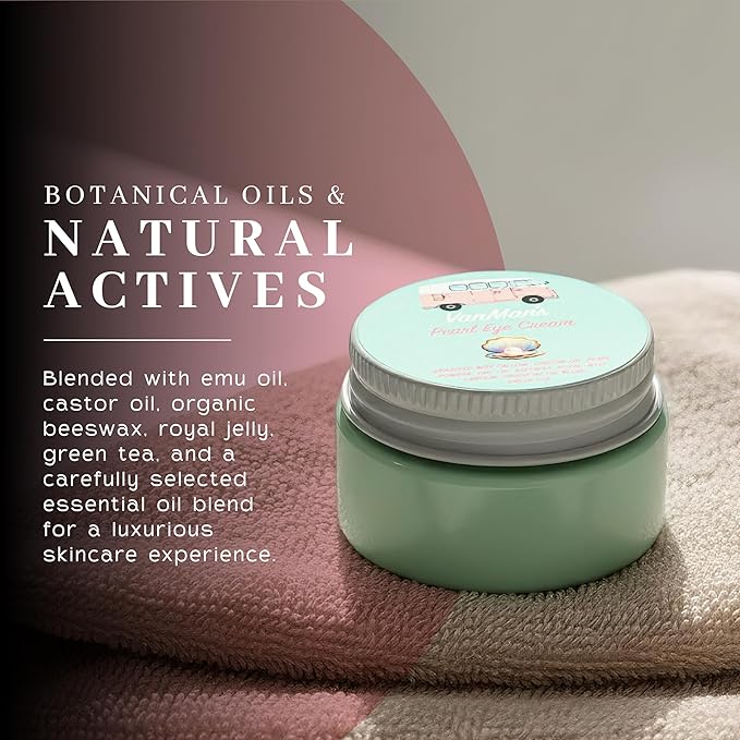 VanMan’s Pearl Eye Cream with Grass Fed Beef Tallow – Brightening and Smoothing Under Eye Cream with Wild-Caught Pearl Powder and Royal Jelly – No Fillers, 0.5 Ounces