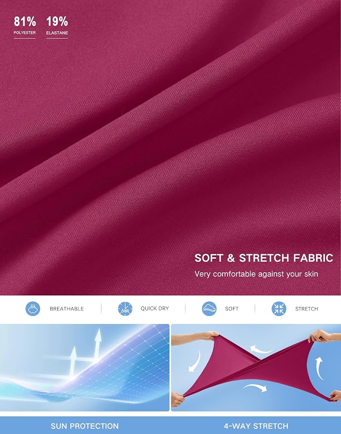 Women's 18" Skorts with 4 Side Pockets High Waisted Long Golf Skirt | Soft, Lightweight, Stretch, Breathable, Mesh Built-in Shorts, Athletic, Tennis, Dressy, Casual