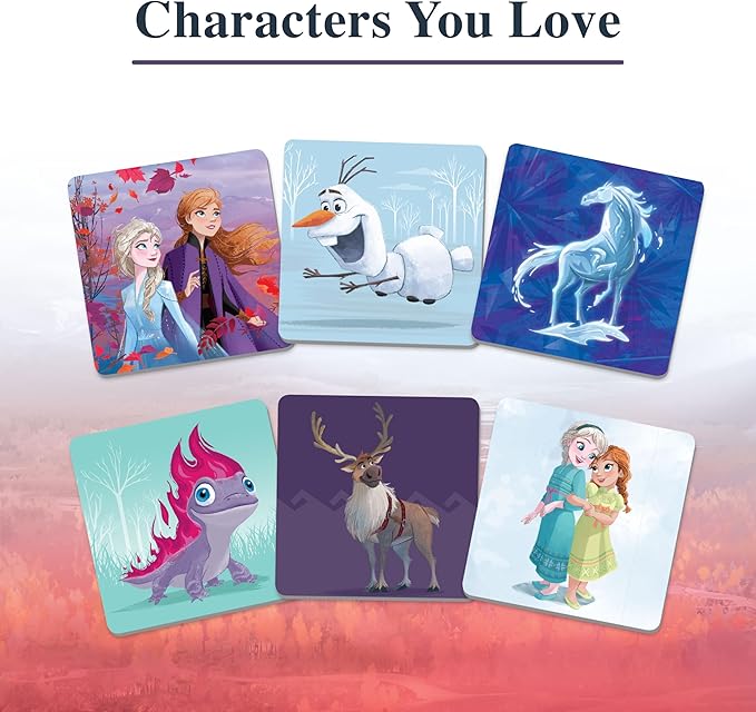 Wonder Forge Frozen 2 Memory Matching Game for Kids Ages 3-5 - Toddler Learning & Educational Toys Featuring Anna, Elsa, and Olaf - Fun Disney Toys