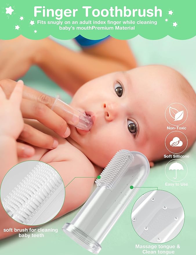 Baby Healthcare and Grooming Kit, 24 in 1 Baby Electric Nail Trimmer Set Newborn Nursery Health Care Set for Newborn Infant Toddlers Baby Boys Girls Kids (0-3 Years+) (Green)