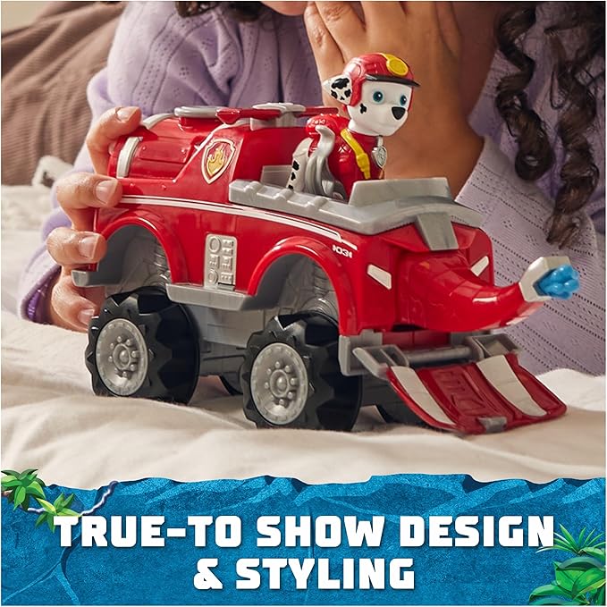 Paw Patrol Jungle Pups, Marshall Elephant Vehicle, Toy Truck with Collectible Action Figure, Kids Toys for Boys & Girls Ages 3 and Up