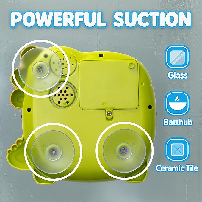 Bath Bubble Machine - Bath Toys | Bathtub Bubble Machine, Light Up Bubbles Maker for Bathtub - Bubbles Bath Maker with Lights & Music - Strong Suction BPA Free