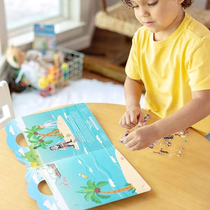 Melissa & Doug M&D Puffy Sticker Bundle - Pirates, Vehicles and Safari (Amazon Only)