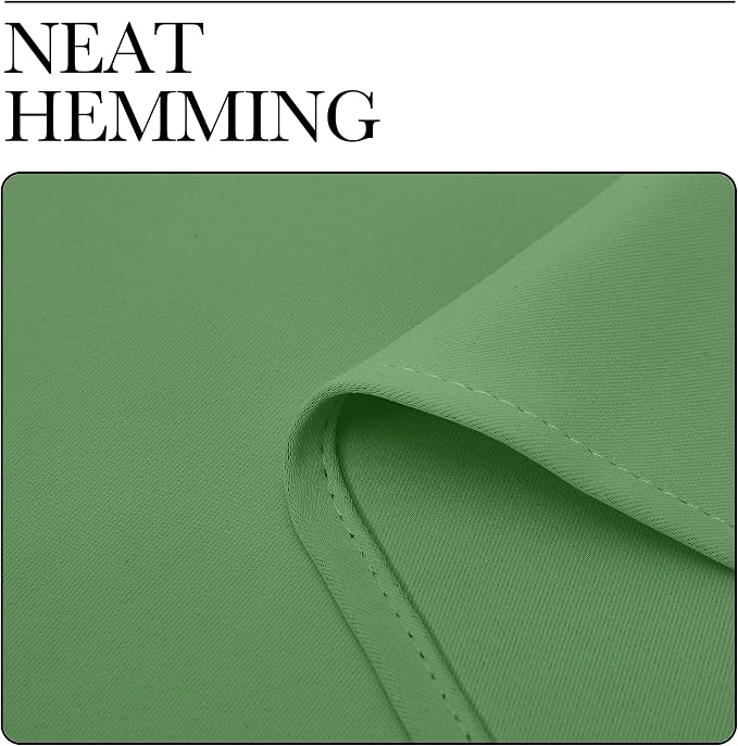 NICETOWN Froest Green Blackout Curtains 84 inches Length for Dining Room, 2 Panels, 34" Wide, Thermal Insulated Long Drapes for Window