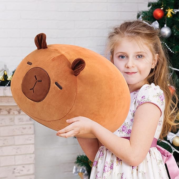 Wepop 20in Capybara Stuffed Animal, Cute Capybara Plush, Cuddle Stuffed Plushies Pillows Gifts for Kids Adults Boys and Girls