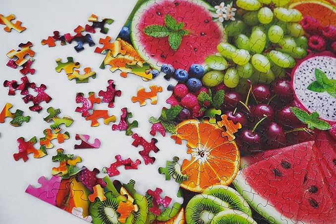 Springbok Fruit Platter 500 Piece Puzzle for Adults- Featuring a Dazzling Fruit Tray