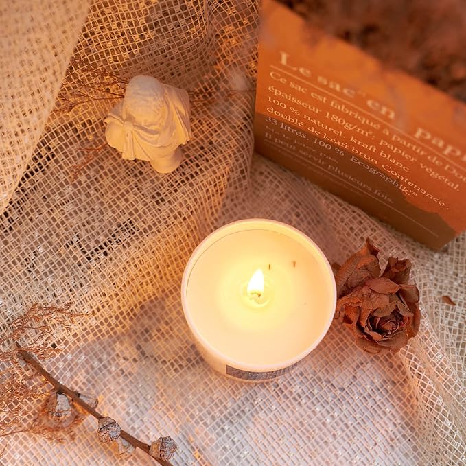White Tea Candles Gifts for Men & Women, Highly Scented, 7.1oz|45 Hour Burning, Candles for Home Scented, Home Decor, Glass Jar Candle with Gift Box