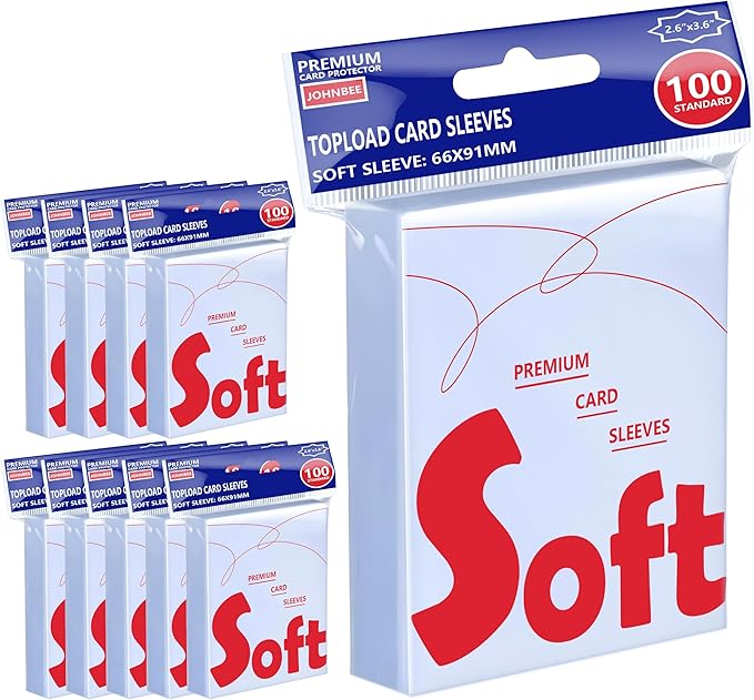 1000ct Card Sleeves - OPP Penny Sleeve for Trading Cards - Premium Toploader Inner - Fit 2.5"x3.5" Standard Trading Sports Game Cards - Ideal for Card Enthusiasts (1000 Pcs)