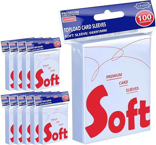 1000ct Card Sleeves - OPP Penny Sleeve for Trading Cards - Premium Toploader Inner - Fit 2.5"x3.5" Standard Trading Sports Game Cards - Ideal for Card Enthusiasts (1000 Pcs)
